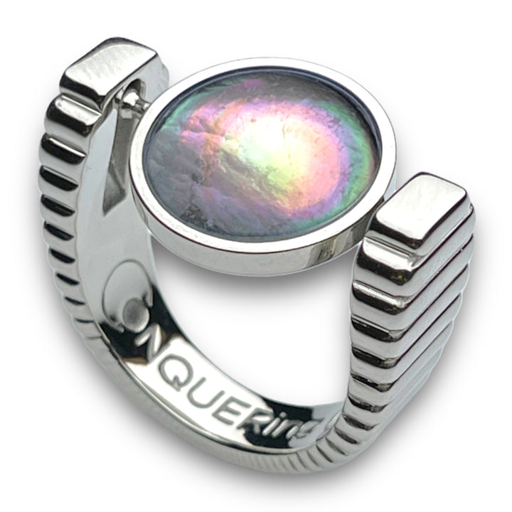 Silver ViaDeco™ Crystal Fidget Ring