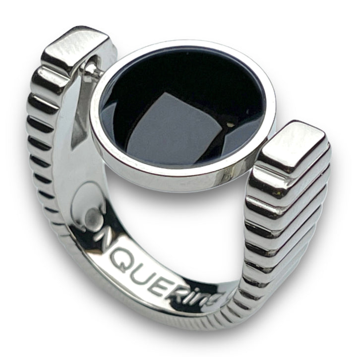 Silver ViaDeco™ Crystal Fidget Ring