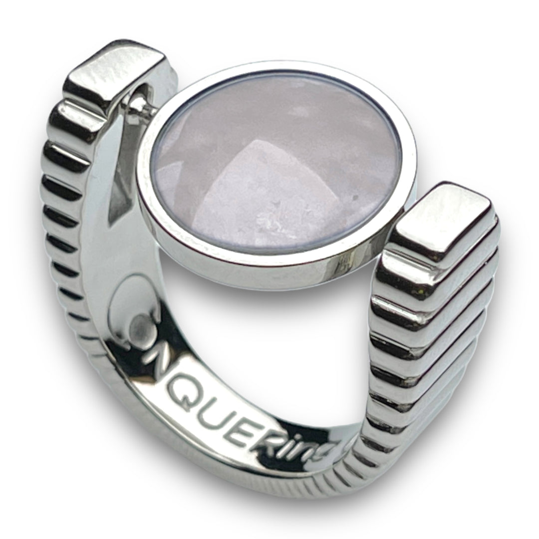 Silver ViaDeco™ Crystal Fidget Ring