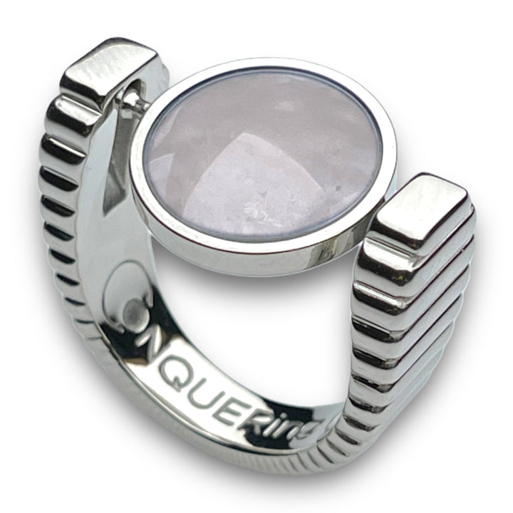 Silver ViaDeco™ Crystal Fidget Ring