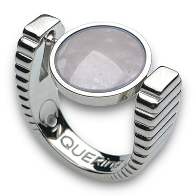 Silver ViaDeco Crystal Fidget Ring
